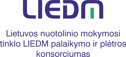 LieDM tinklo konsorciumo ATVIRŲJŲ MOKYMŲ virtualioji mokymų aplinka MOODLE